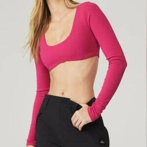 Alo Yoga Ribbed Defined Long Sleeve Bra